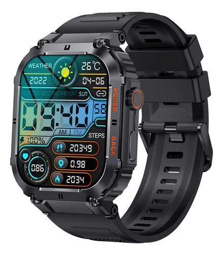 Amazpro Smart Watch For Men,1.96 Inches Hd Outdoor Tactical