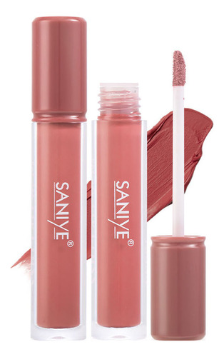 Set De Brillo Labial Mate C, Lápiz Labial Líquido, Antiadher