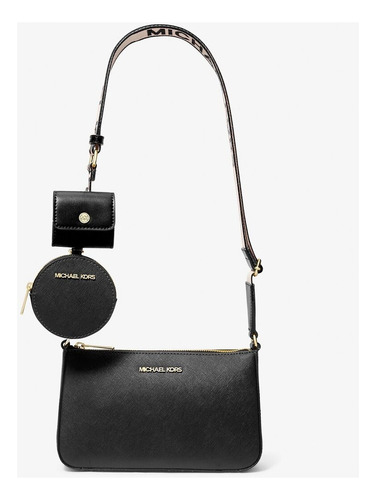 Bolsa Michael Kors Original Jet Set Logo Brown + Airpod Case