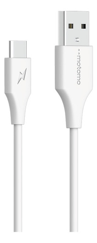 Cable Mo-max 2.4 Motomo, Usb-usb-c, 3 Metros, Color Blanco