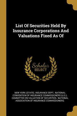 Libro List Of Securities Held By Insurance Corporations A...