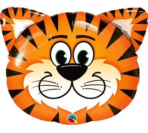 Globo Tigre Jumbo Safari Qualatex Calidad Helio 15 Pzas
