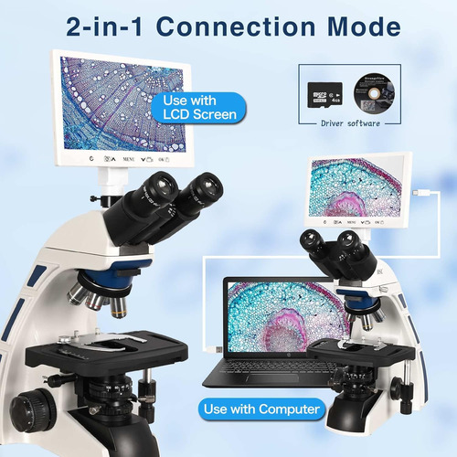 Hsl Microscopio Compuesto Trinocular Para Adultos