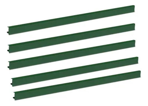 Porta Etiqueta P/ Bandeja Gondola 92cm Verde Bandeira Kit 05