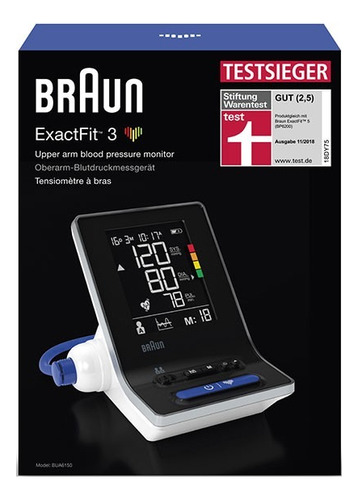 Medidor de pressão profissional Exactfit 3 Bua6150 Braun Cor Preto