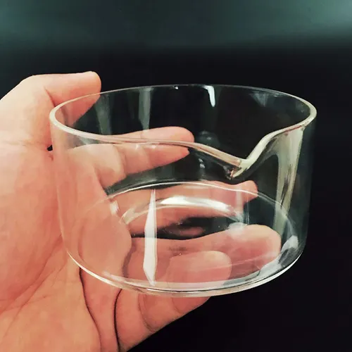 Recipiente De Vidrio De Fondo Plano De Laboratorio Cristaliz