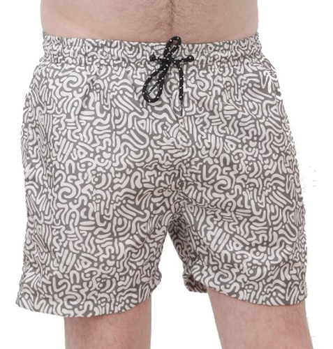 Short De Baño Malla De Hombre Estampada Premium Art 235