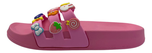 Sandalia Slide Niña Moda Juvenil Pines Comoda Tallas 17 A 22