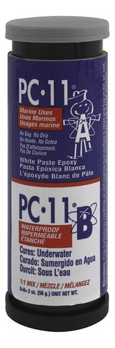 Pc-11 Pasta Epoxica Grado Marino 56g Empaque 4 Pz Color de la punta Negro