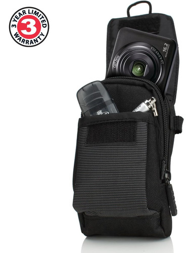 Funda Para Camara Panasonic Lumix Dmc-zs60 Y Mas, Negra