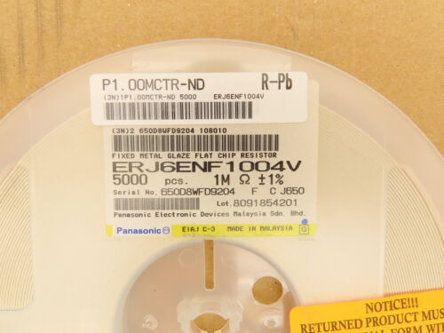 Panasonic Erj6enf1004v Fixed Metal Glaze Flat Chip Resis Ssc