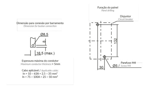 Disjuntor Caixa Moldada Tripolar 80a Dcm Metaltex (i)