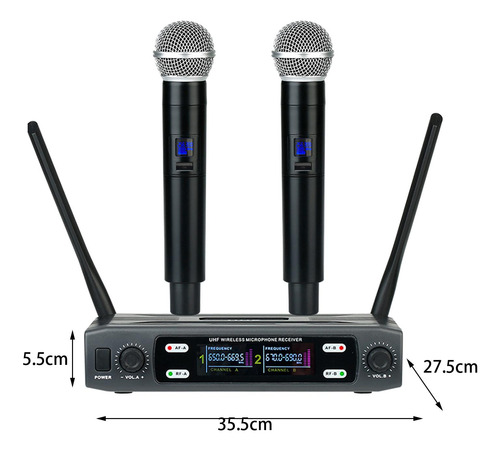 De Microfone Duplo Microfone Duplo Sem Fio Microfone