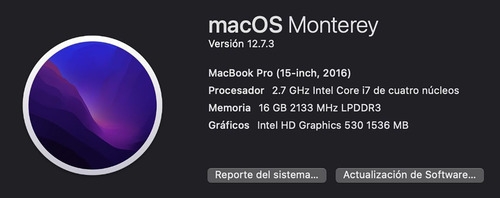 Apple Macbook Pro I7 2.7ghz 16gb Ram 512gb Ssd 15in Touch Gris (Usado)