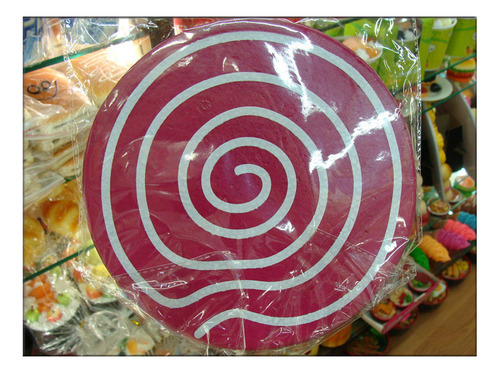 1 Disc Diameter About 20cm Pink - Lifelike Food Props Large