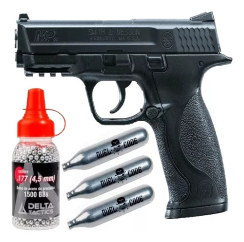 Pistola Co2 Umarex Smith Wesson Mp40 4,5 Replica + Kit