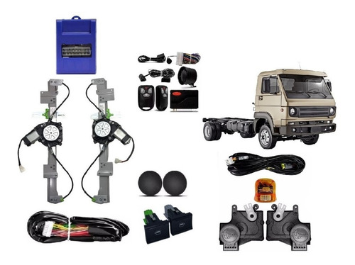 Kit Vidro Eletrico Vw Delivery 9.160 Sistec+trava 12v 13/16