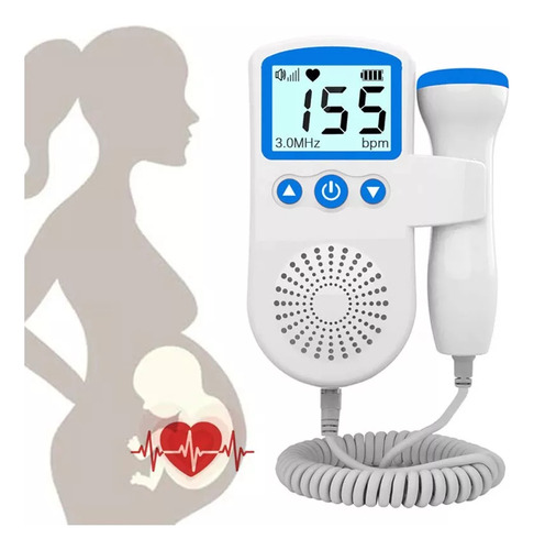 Monitor Fetal Doppler De Frecuencia Cardíaca Lcd Sonar Doppl
