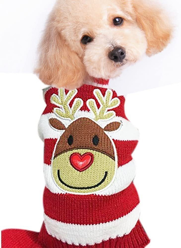 Sueter De Navidad Para Perro Con Alce De Happy