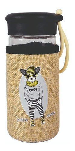 Imagen 3 de 6 de Set De 28 Termos De Vidrio Mini Animals Hipster Mayoreo