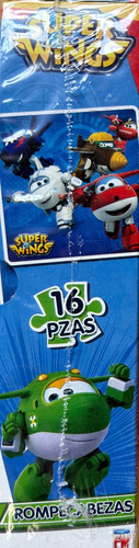 Juego De Mesa Rompecabezas Super Wings 16 Piezas Jett