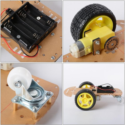 Kit Chassi 2wd Carro Robô