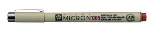 Marcador Técnico Nankin Pigma Micron 005 Marrom Sakura