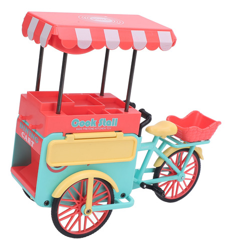 Conjunto De Brinquedos De Triciclo Food Trike Toy Em Escala