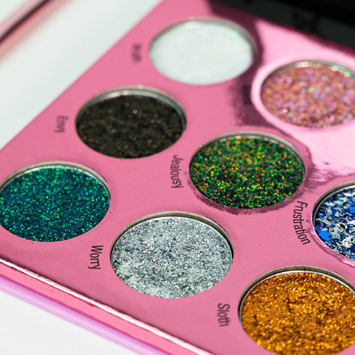 Rude Paleta De Sombras Makeup With An Attitude Sin Of Glitto Glitter
