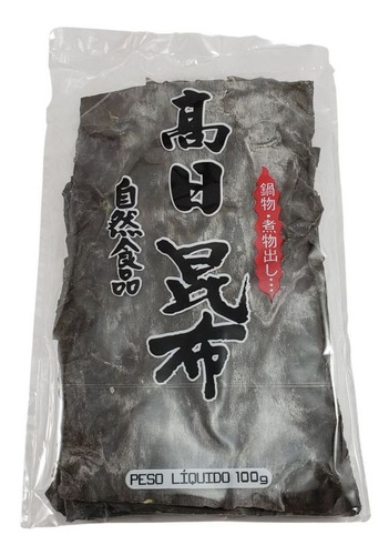 Alga Marinha Desidratada Dashi Kombu Takashimaya 100g