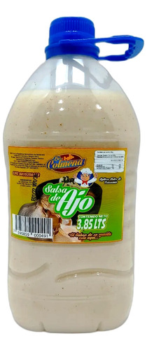 Aderezo Salsa Ajo La Colmena 3.85lts 0347 Ml.