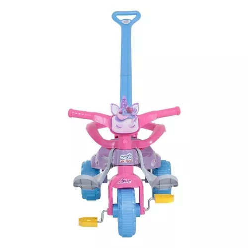 Triciclo infantil desenho de unicornio motoca motinho xalingo