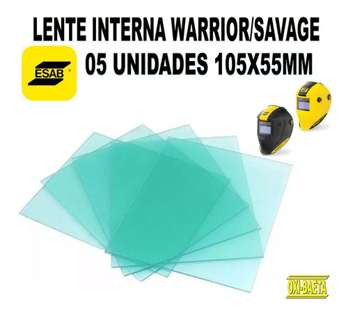 05 Lentes Internas 105 X 55mm Para Warrior Tech/savage Esab