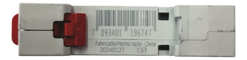 Disjuntor Unipolar 63A Curva C 6KA SDZD61C63 Steck