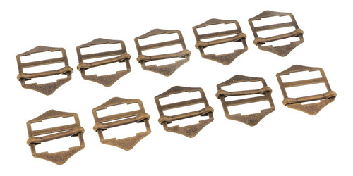 10 Piezas Metal Sastre Deslizante Hebilla Ajustable Botón De