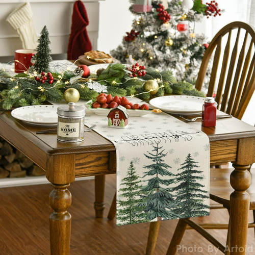 Artoid Mode Pine Tree Snowflake Merry Christmas Tab...