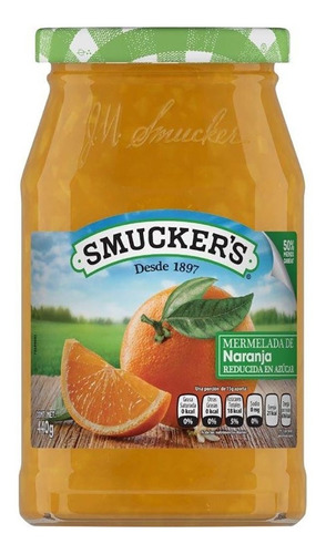 Mermelada Smuckers Naranja Baja En Azúcar 440g