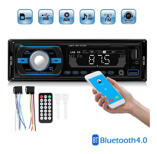 Reproductor Mp3  Con Bluetooth Auxiliar Para Autoo Y