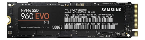 Disco sólido interno Samsung 960 EVO MZ-V6E500 500GB