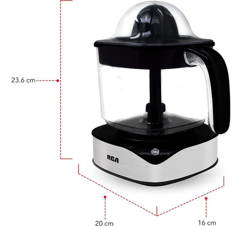 Imagen 2 de 2 de Rca Exprimidor De Cítricos Eléctrico Con Tapa Rc-8007