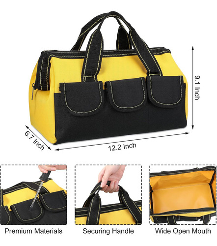 Paquete De 3 Bolsas De Herramientas Para Hombres Con Fondo D