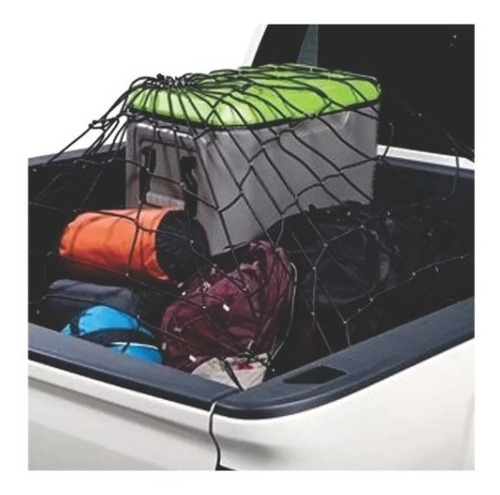 Imagen 3 de 4 de Red Elastica 10 Ganchos Equipaje 90x70 Camioneta Auto Flete