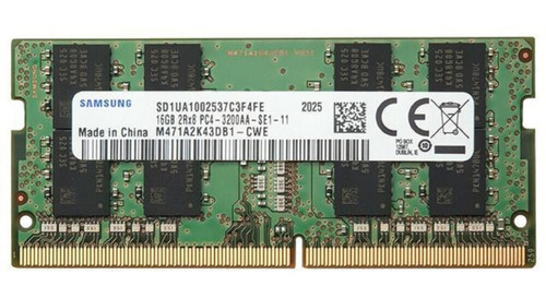 Memoria RAM gamer color verde 16GB 1 Samsung M471A2K43DB1-CWE