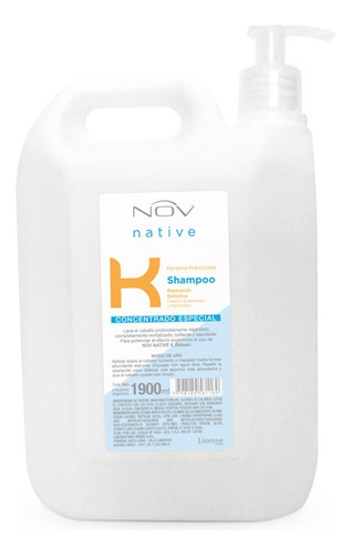 Shampoo Keratina Nov X1900ml Con Bomba