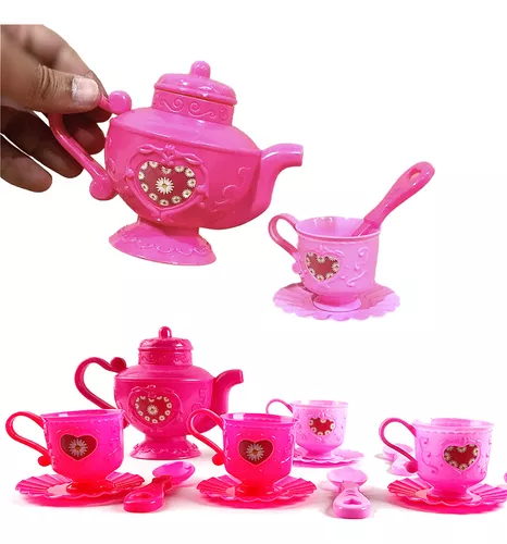 Brinquedo Para Criança Jogo De Chá Infantil Princesas 14 Pçs