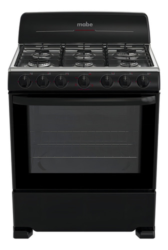 Cocina Mabe ProfesionalEM7641BAI glp color negro con puerta con visor