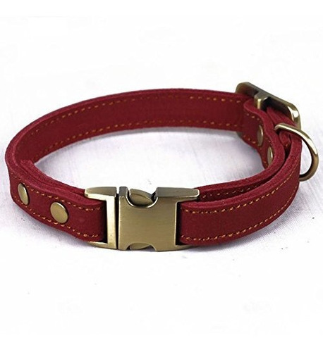 Chede Collar De Cuero Real De Lujo Hecho A Mano Para Mdn8d