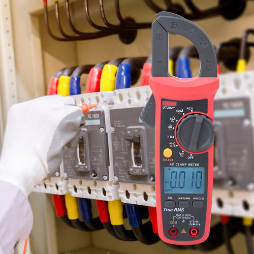 Pinza Amperimétrica Rms Uni T Ut202+ Portátil Automática