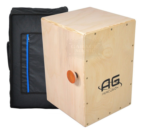 Cajon Peruano Dual Flamenco Bordona Ag Percusión Funda Cd