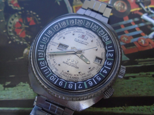 Orient Wd World Diver 70's Cal 1942 2 Janelas Garantia